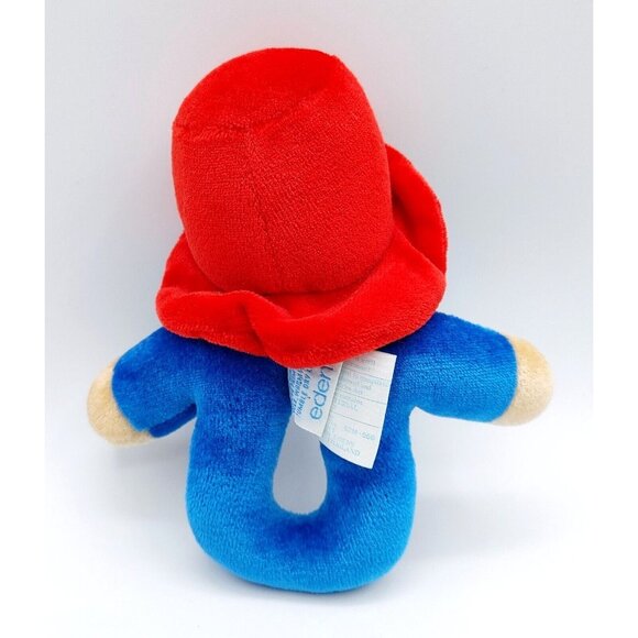 Eden Vintage PADDINGTON BEAR Plush Baby Ring Rattle 6.25" - Picture 2 of 3